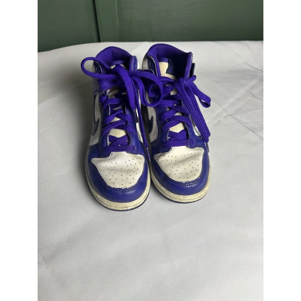 Nike Dunk High Electro Purple Midnight Navy DH9753-100 Youth 1Y